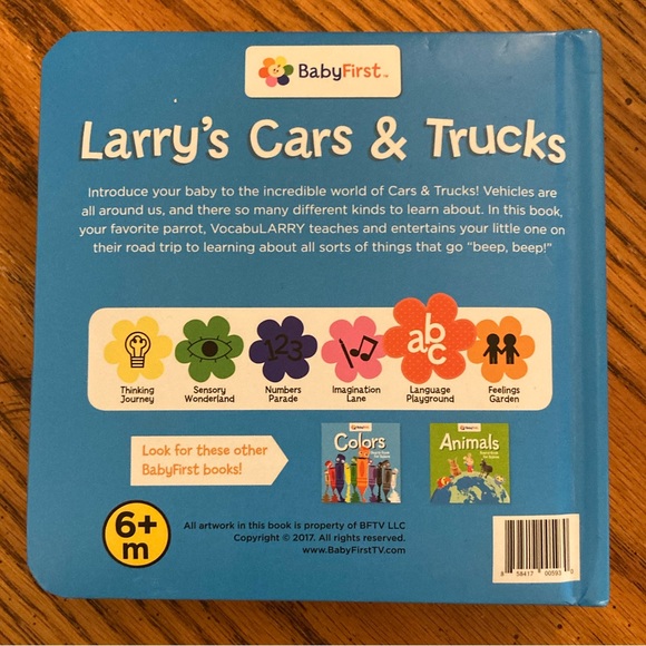 BabyFirst Larry’s Cars & Trucks Board Book for Babies - Picture 2 of 5